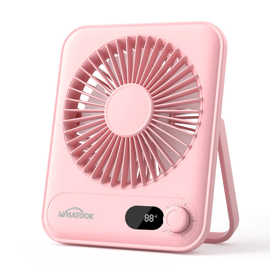 WHATOOK Mini Desk Fan with USB Charging