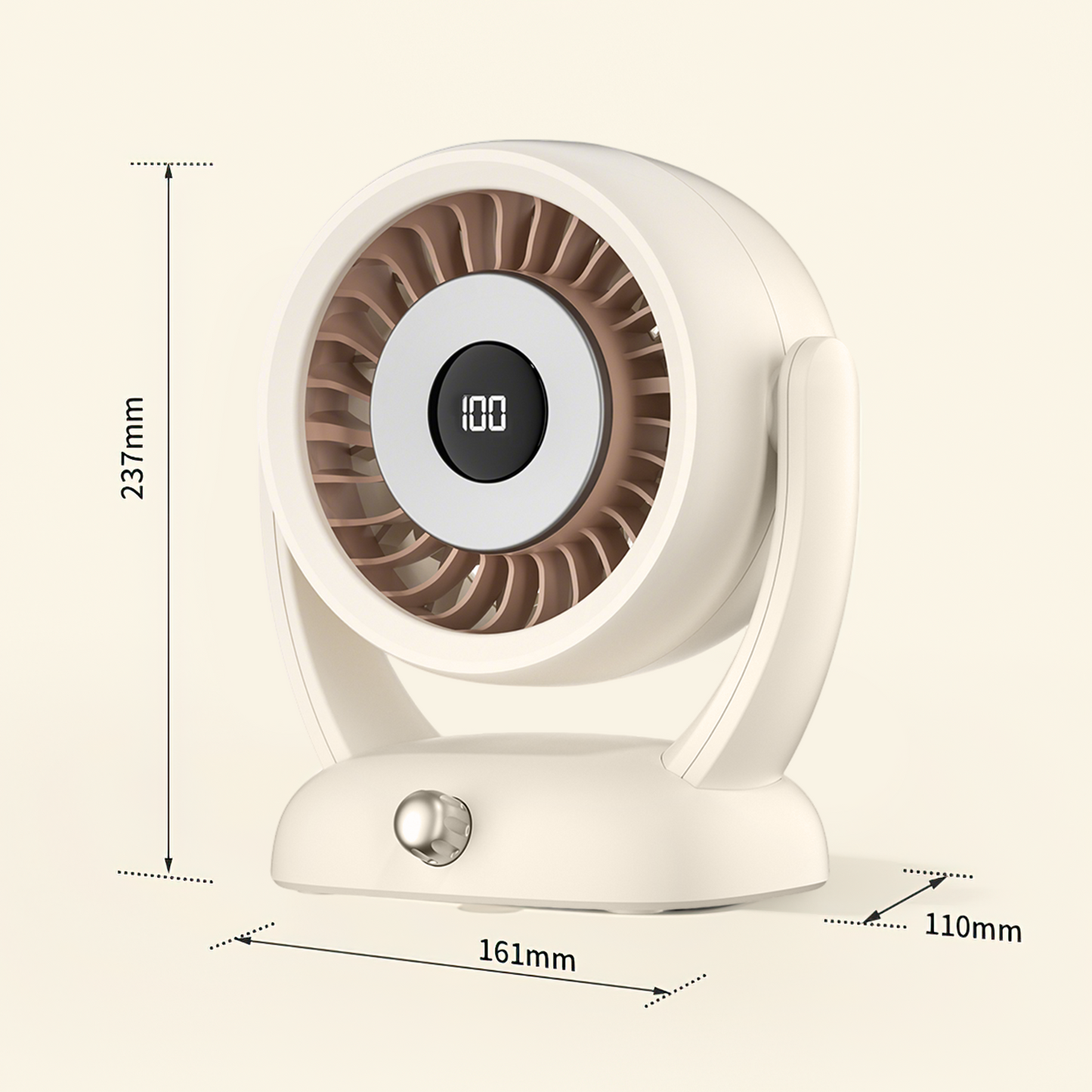 WHATOOK Cordless Wall-Mounted Desk Fan