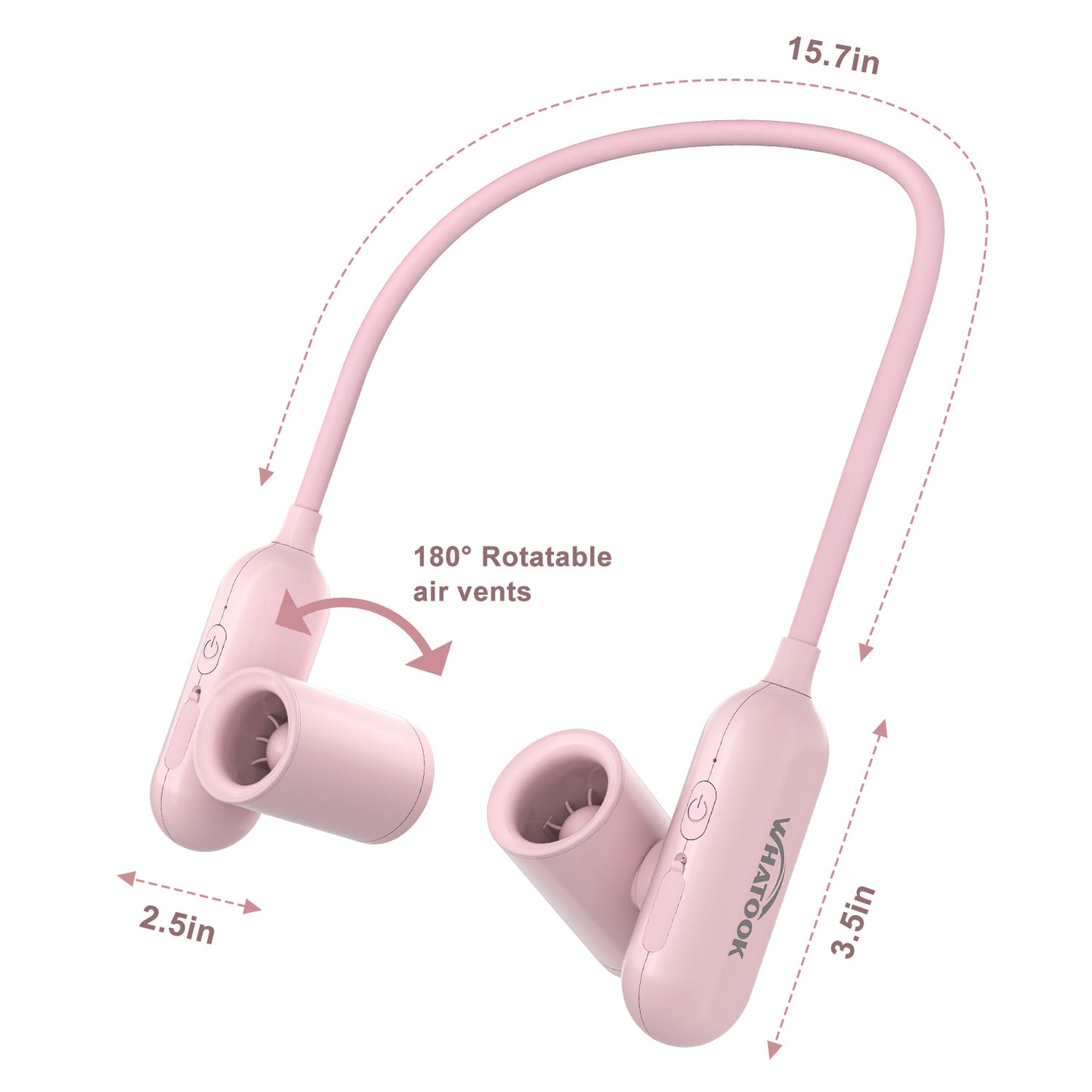 Neck Fan Battery Operated Hand-Free Wearable Personal Fan
