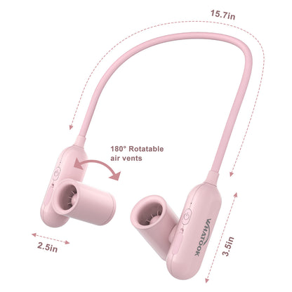 Neck Fan Battery Operated Hand-Free Wearable Personal Fan