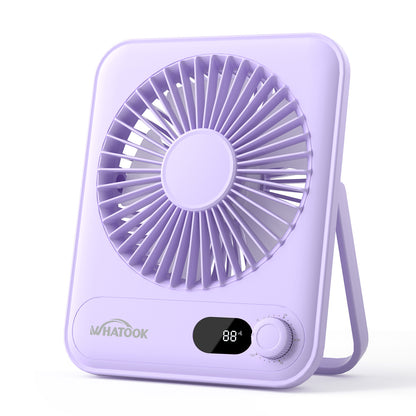 WHATOOK Mini Desk Fan with USB Charging